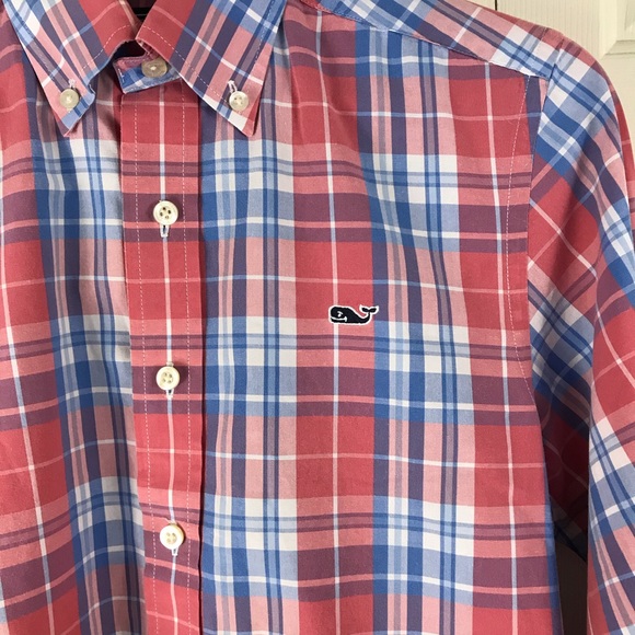 Vineyard Vines Slim Fit Whale Shirt Plaid XS - Picture 3 of 6